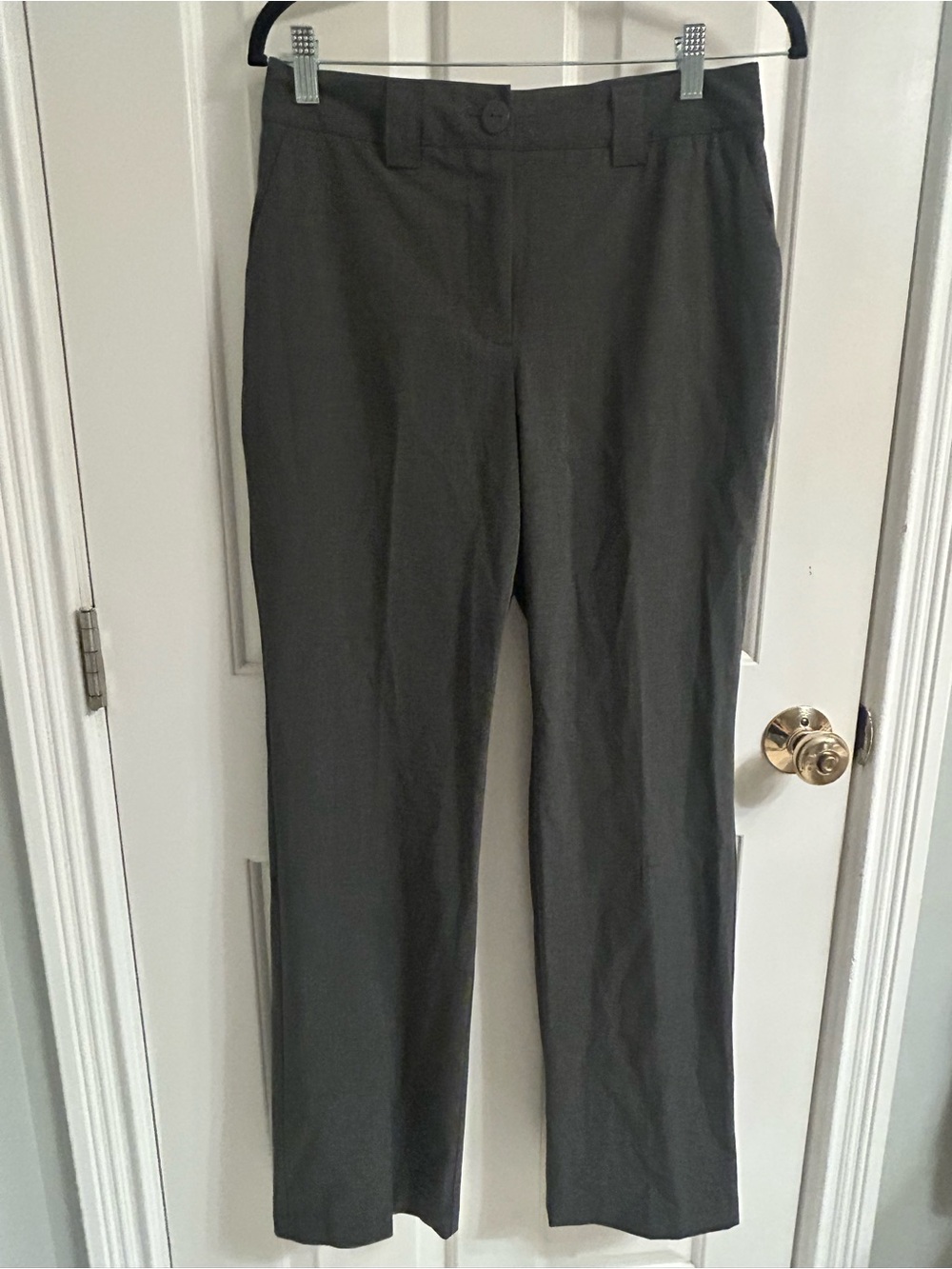 NWT-Women’s Worthington Dark Gray Straight-Leg Dress Trousers